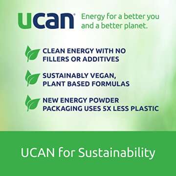 UCAN Energy Powder, Unflavored, Keto, Sugar-Free Pre & Post Workout for Men & Women, Non-GMO, Vegan, Gluten-Free, Great for Runners, Gym-Goers and High Performance Athletes | 30 Servings (26.5 Ounces)