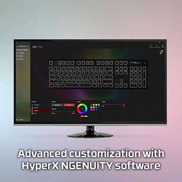 HyperX Alloy Origins - Mechanical Gaming Keyboard - Software-Controlled Light & Macro Customization - Compact Form Factor - Linear Switch - HyperX Red - RGB LED Backlit (Renewed)