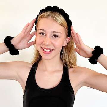 HitModa Spa Headbands: Versatile Terry Cloth Face Care Accessories for Washing, Makeup, Skin Treatments, and Face Masks