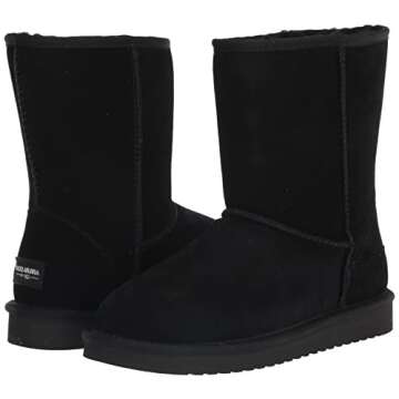 Koolaburra by UGG womens Koola Short Fashion Boot, Black, 5 US