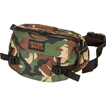 MYSTERY RANCH Hip Monkey Fanny Pack - Secure Your Belongings in a Hip Sack - DPM Camo