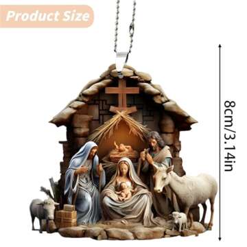 2024 Christmas Scene Ornaments for Festive Home Decor