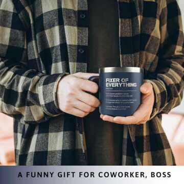 Thank You Gifts for Men, Boss, Coworker, Manager, Office, Mentor - Coworker Gifts, Gifts for Coworkers, Boss Gifts for Men, Gifts for Boss - Birthday Gifts, Christmas Gifts for Men - 14 Oz Coffee Mug