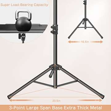 Ramzi 5-in-1 Portable Music Stand with Light