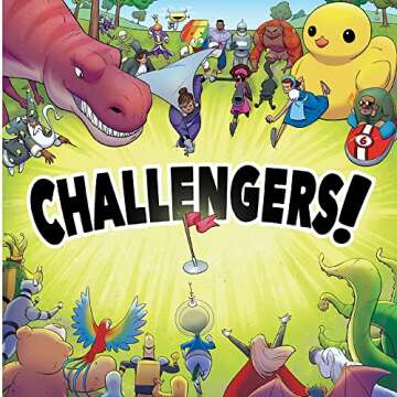 Challengers Card Game | Strategy/Interactive Deck Management Game | Fun Family Game for Adults and Kids | Ages 10+ | 1-8 Players | Average Playtime 45 Minutes | Made by Z-Man Games