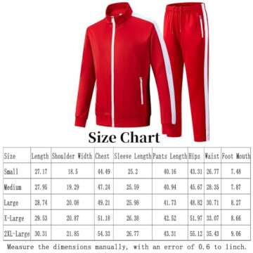 Feiairuike Men's Tracksuits 2 Piece Outfits Sweatsuits for Men Long Sleeve Track suits Athletic Full Zip Active Sports Sets