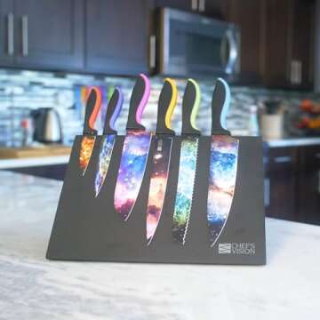 Cosmos Knife Set: 6-Piece Stainless Steel Kitchen Gift