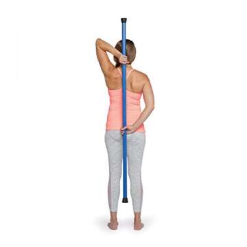 OPTP Booyah Stik by Bob and Brad - Yoga Stick for Stretching, Walking, and Exercise - Physical Therapy Stick, Pilates Stick, or Fitness Stick for Balance and Mobility Training