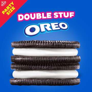 OREO Double Stuf Chocolate Sandwich Cookies, Party Size, 24.95 oz