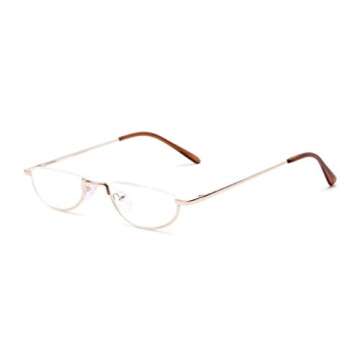 Readers The Lynwood Unisex Half Moon Half Frame 2.50 Gold