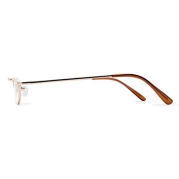 Readers The Lynwood Unisex Half Moon Half Frame 2.50 Gold