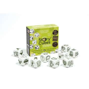 Rory's Story Cubes Voyages (Box) - Embark on Epic Adventures! Creative Storytelling Game for Kids & Adults, Ages 6+, 1+ Players, 10 Minute Playtime, Made by Zygomatic