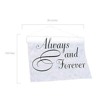 Fun Express Aisle Runner for Wedding Ceremony Outside