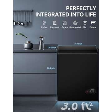 5.0 Cu Ft Compact Energy Saving Chest Freezer