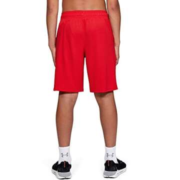 Under Armour Boys' UA Prototype Logo Shorts Youth X-Large Red