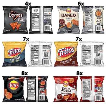 Frito Lay Backyard Barbecue Mix Variety Pack - 40 Count of Snacks