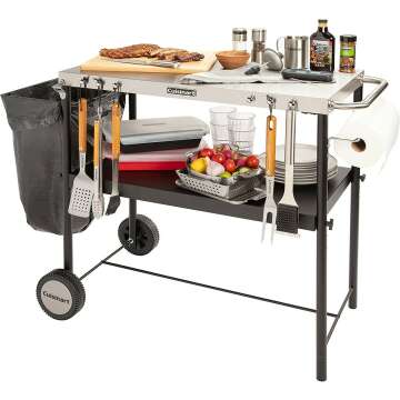 Cuisinart CPT-200 BBQ Prep Cart for Outdoor Cooking