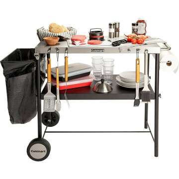 Cuisinart CPT-200 BBQ Prep Cart for Outdoor Cooking