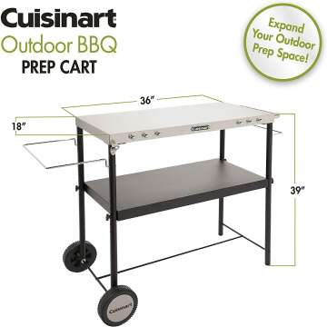 Cuisinart CPT-200 BBQ Prep Cart for Outdoor Cooking