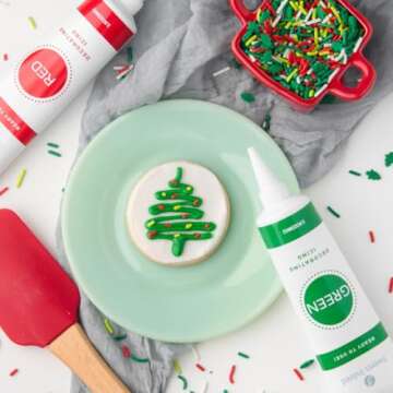 Christmas Frosting Kit with Sprinkles & Nozzles