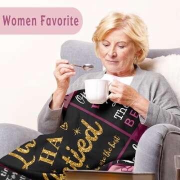 Thoughtful Retirement Gifts for Women - Cozy Blanket 50" X 60"