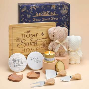 Housewarming Gifts: 10Pc Gift Basket with Essentials for New Home