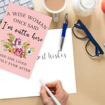 Funny Retirement Card for Women - Humor for Coworkers