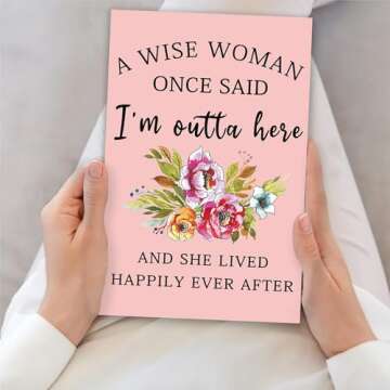 Funny Retirement Card for Women - Humor for Coworkers