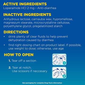 Imodium A-D Diarrhea Relief Caplets with Loperamide Hydrochloride, Anti-Diarrheal Medicine to Help Control Symptoms of Diarrhea Due to Acute, Active & Traveler's Diarrhea, 24 ct.