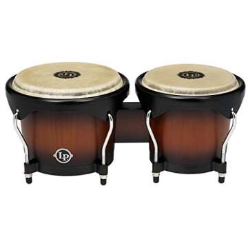 Latin Percussion LP601NY-VSB LP City Wood Bongos - Vintage Sunburst