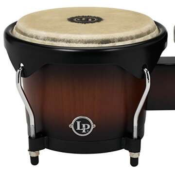 Latin Percussion LP601NY-VSB LP City Wood Bongos - Vintage Sunburst