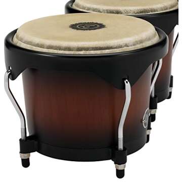 Latin Percussion LP601NY-VSB LP City Wood Bongos - Vintage Sunburst