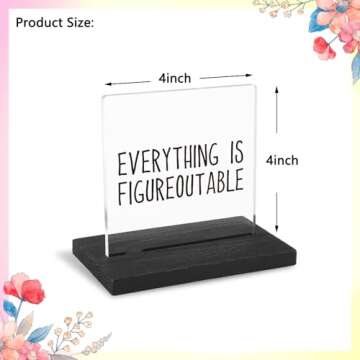 Motivational Office Desk Decor for Women, Funny Quote for Desk, Boss Gag Gift for Women, Men, Positive Affirmation Gifts for Women, Men,XXY50