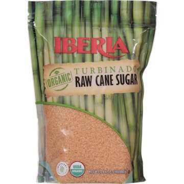 Iberia Organic Turbinado Sugar, 1.5 lb. (Pack of 3)