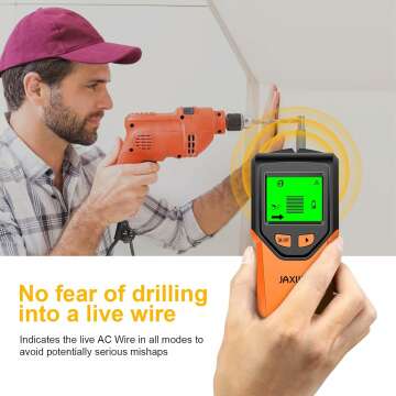 5-in-1 Stud Finder Wall Scanner - Find Wood & Metal!