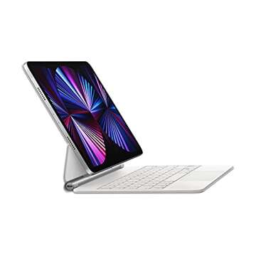 Apple USB-C Magic Keyboard for 11-inch iPad Pro 3rd Gen & iPad Air 4th Gen - White (Renewed)