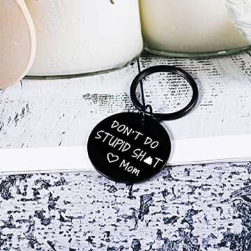 Funny 'Don’t Do Stupi St' Keychain - Perfect Birthday Gift for Kids