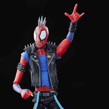 Spider-Man Spider-Punk Action Figure, 6 Inch Toy