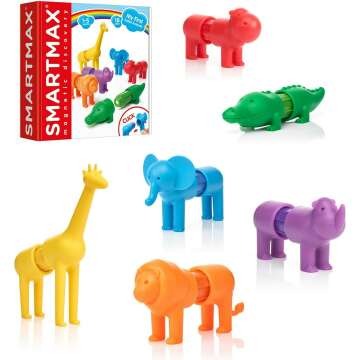 SmartMax Safari Animals Building Set