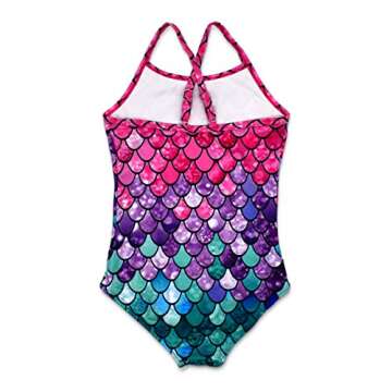 HONISEN Little Toddler Girls One Pieces Swimsuit Cute Swimwear Bathing Suits Scale 4T