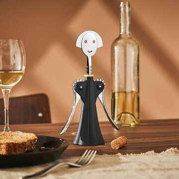 Alessi Anna G. Corkscrew - Elegant Black Wine Opener