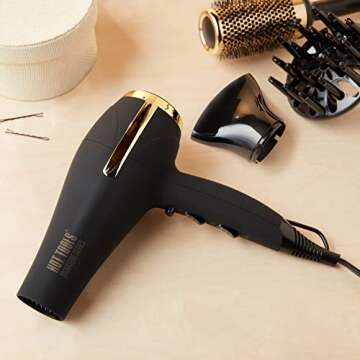 Hot Tools Pro Signature Ionic Ceramic Hair Dryer | Lightweight with Professional Blowout Results