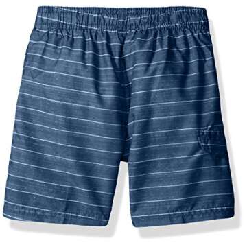 Kanu Surf boys Line Up Quick Dry Upf 50+ Beach Swim Trunks, Line Up Navy, 10 12 US