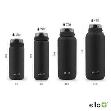 Ello Cooper 18oz Kids Stainless Steel Water Bottle