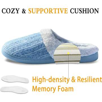 Women's Cozy Memory Foam Slippers
