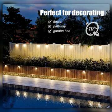 SOLPEX Solar Deck Lights 16 Pack for Outdoor Spaces