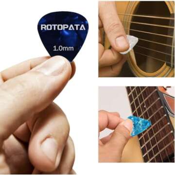 Colorful Guitar Picks with Storage Box - 15 Pack