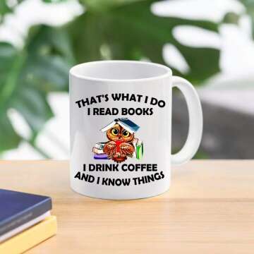 Funny Book & Coffee Mug