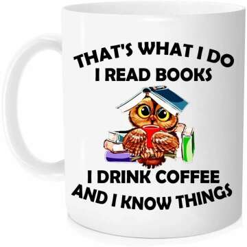 Funny Book & Coffee Mug