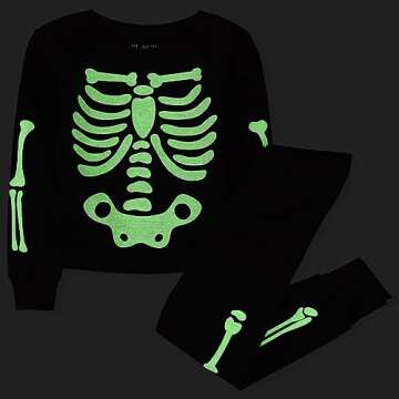 Skeleton Family Holiday Pajama Sets for Kids